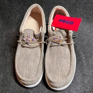 FOCO NCAA LSU Tigers Men's Loafer Slippers, Size Mens9/10, Comfort‎ Casual Shoes